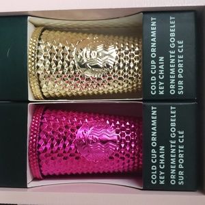 Starbucks Ornaments Keychains 🤎💗